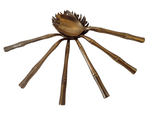 Bamboo design dessert forks - dessert,
