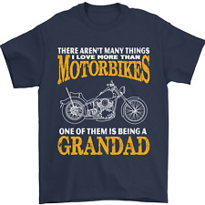 Being a Grandad Biker Motorcycle Motorbike Mens T-Shirt 100% Cotton