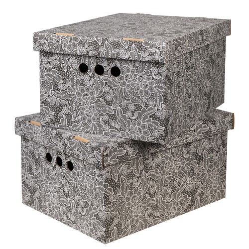 2pc decorative storage boxes - storage,