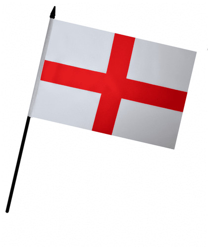 England hand flag - flag, (9"