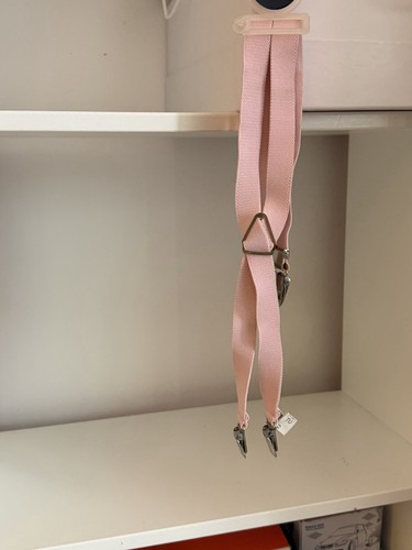Girls pink braces with - pink,