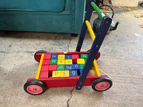 Vintage push long wooden - vintage,