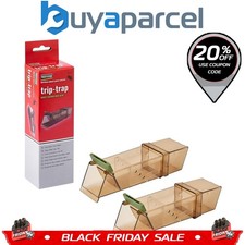 x2 Pest-Stop Trip-Trap Humane Mouse Trap Easy Small Rodent Trap PSTTB PRCPSTTB