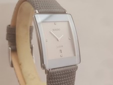 Rado Diastar Integral Platinum Ceramic, stunning grey dial. Leather. Swiss Gents