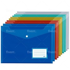 A4 Plastic Wallets, folders
