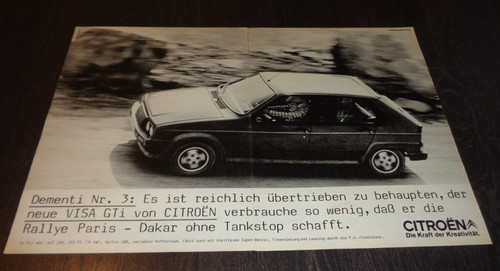 Citroen visa gti advertising - citroen,