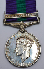 GSM Medal ~ Palestine 1945-48
