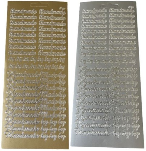 Handmade silver gold peel off - gold,