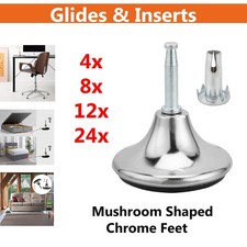 Chrome Glides Feet Legs
