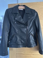 Hobbs Leather Jacket Size 12 Excellent Condition Worn Twice.Great Christmas Gift