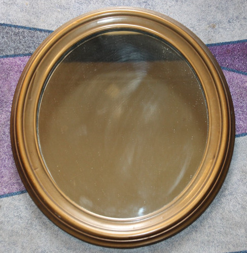 Brass antique oval - antique, wall