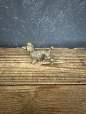 Vintage Brass Dog  Poodle Dog
