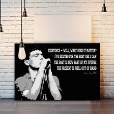 IAN CURTIS QUOTE JOY DIVISION CANVAS WALL POP ART PRINT ARTWORK DEEP FRAMED