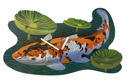 Koi carp clock fish - -,