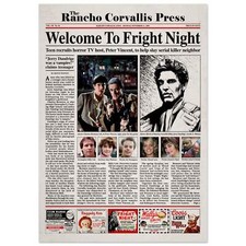 Fright night newspaper poster - night,
