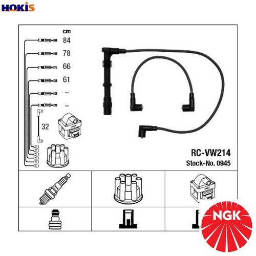 Ignition cable kit 0945 - kit,