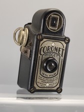 Antique Coronet Midget Bakelite Subminiature Camera in Black 1930s Working
