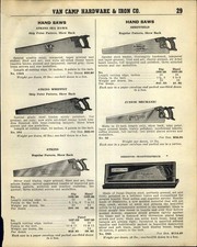 1939 PAPER AD Atkins Hand Saw