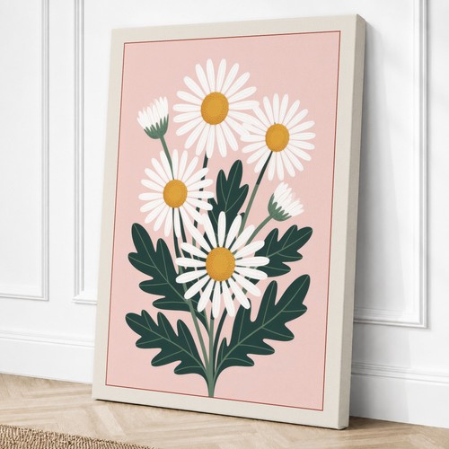 Daisy cluster botanical - daisy,