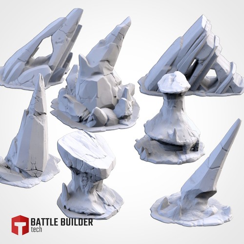 Ice mountain terrain - terrain, by