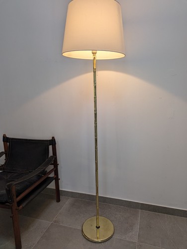 Brass bamboo floor lamp - brass,
