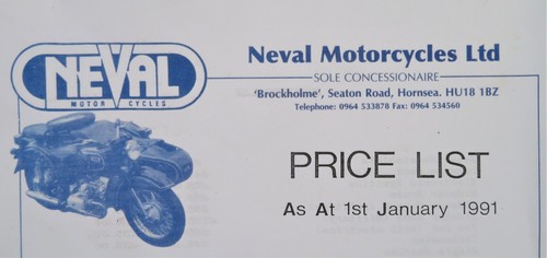 Neval motorcycles price - neval, list