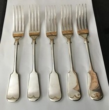 Antique 5 X Silver Plate Eye