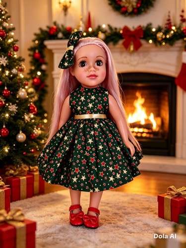 Dolls clothes xmas star - xmas,