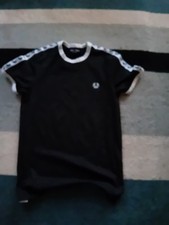 Fred Perry Black T-shirt Size S 