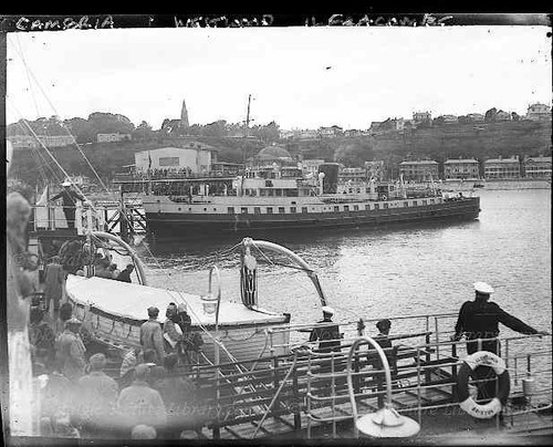 Glass negative steamers - negative,