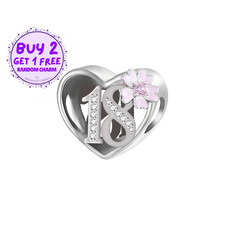 18 Heart Charm For Bracelet