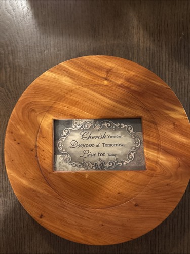 Wooden plate picture - wooden,