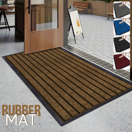 Rubber door mat heavy duty - door, non