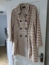 Ladies Petite Collection Debenhams Trench Coat Classic Beige ~Size 18 with belt 