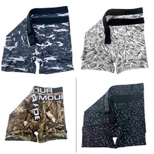 Under Armour Double Pack Men’s Tech HEATGEAR 6-inch Boxer Jock Shorts Underwear