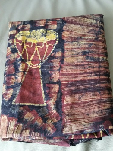 African hand dyed batik - hand,