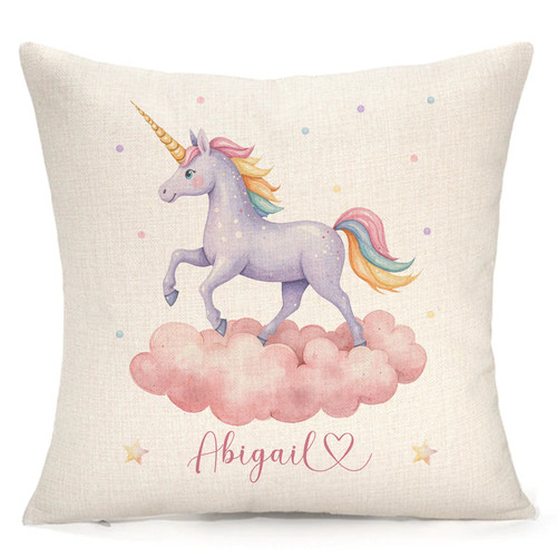 Personalised unicorn cushion - personalised,