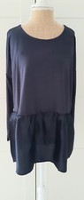 Linea Tesini Ladies Navy  Layered T-shirt Top Size 16 NEW