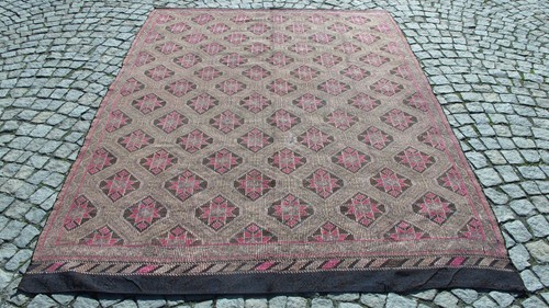 Vintage faded turkish kilim - vintage,