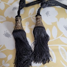Black Tassel & Tieback Set of
