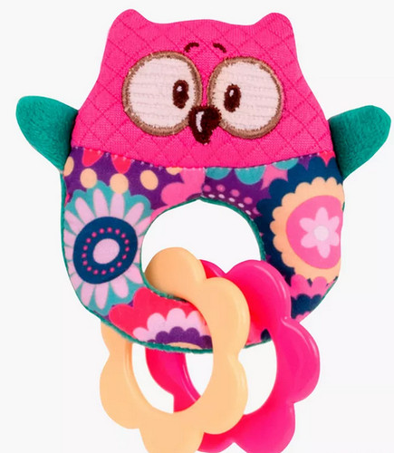 Soft rattle with - with, teether