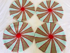 4 X VINTAGE ART DECO  HANDMADE