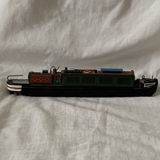 Scale Model 10 Inch  Narrow Boat With Detailed Marine Fittings