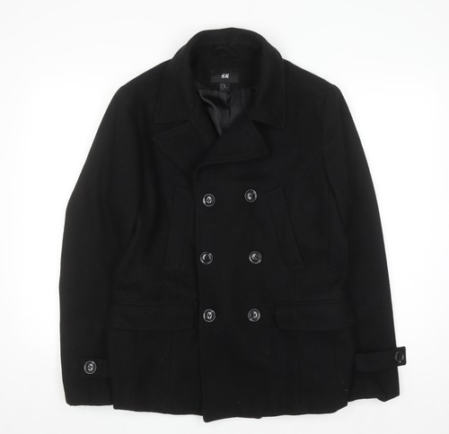 Men black wool - men's, blend