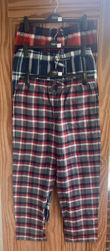 Mens checked 100 - m&s, brushed