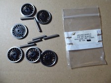 4mm Alan Gibson Driving Wheels 5' 8" dia 18 Spoke Ref 4868L OO-EM x 6