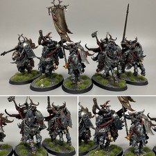 5 CHAOS KNIGHTS WARHAMMER AGE OF SIGMAR AOS SLAVES TO DARKNESS GAMES WORKSHOP