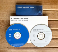 Adobe Photoshop CS3 for mac w/ CS5 & CS6 upgrade DVD's w/ serial numbers