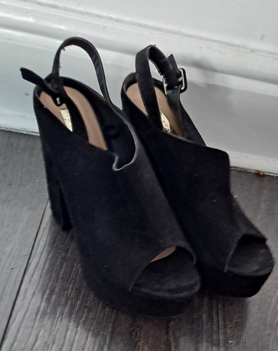 Ladies black suede shoes - ladies,