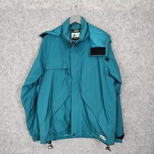 Mountain Equipment Co-op Jacket Size Mens Medium Blue Gore Tex Thinsulate Hooded